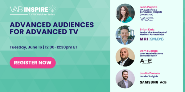 Register Now: Advanced Audiences for Advanced TV