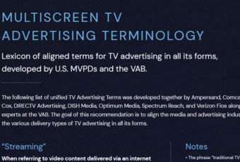 Multiscreen TV Advertising Terminology